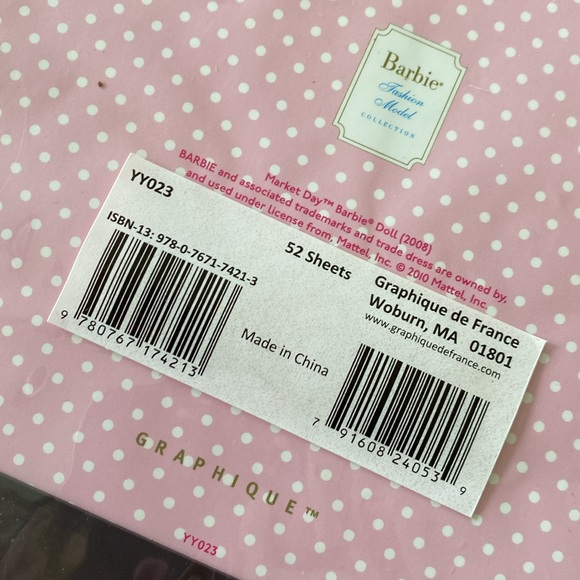 2010 Barbie Notepad, Sticky Notes, To Do Pad Magnetic Back - Picture 7 of 9